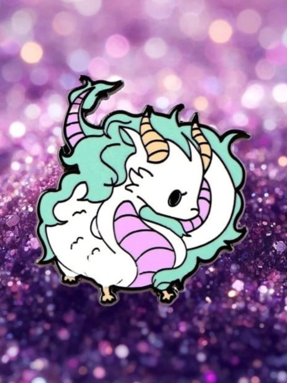 Adorable Haku Dragon Enamel Pin - Studio Ghibli Spirited Away Fan's Delight!